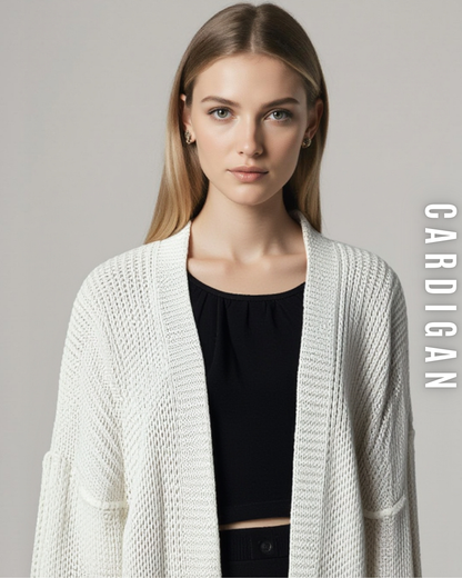 Langer Grobstrick Cardigan