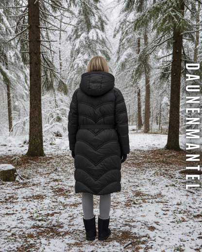 Langer Daunenmantel Winter