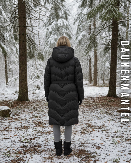 Langer Daunenmantel Winter