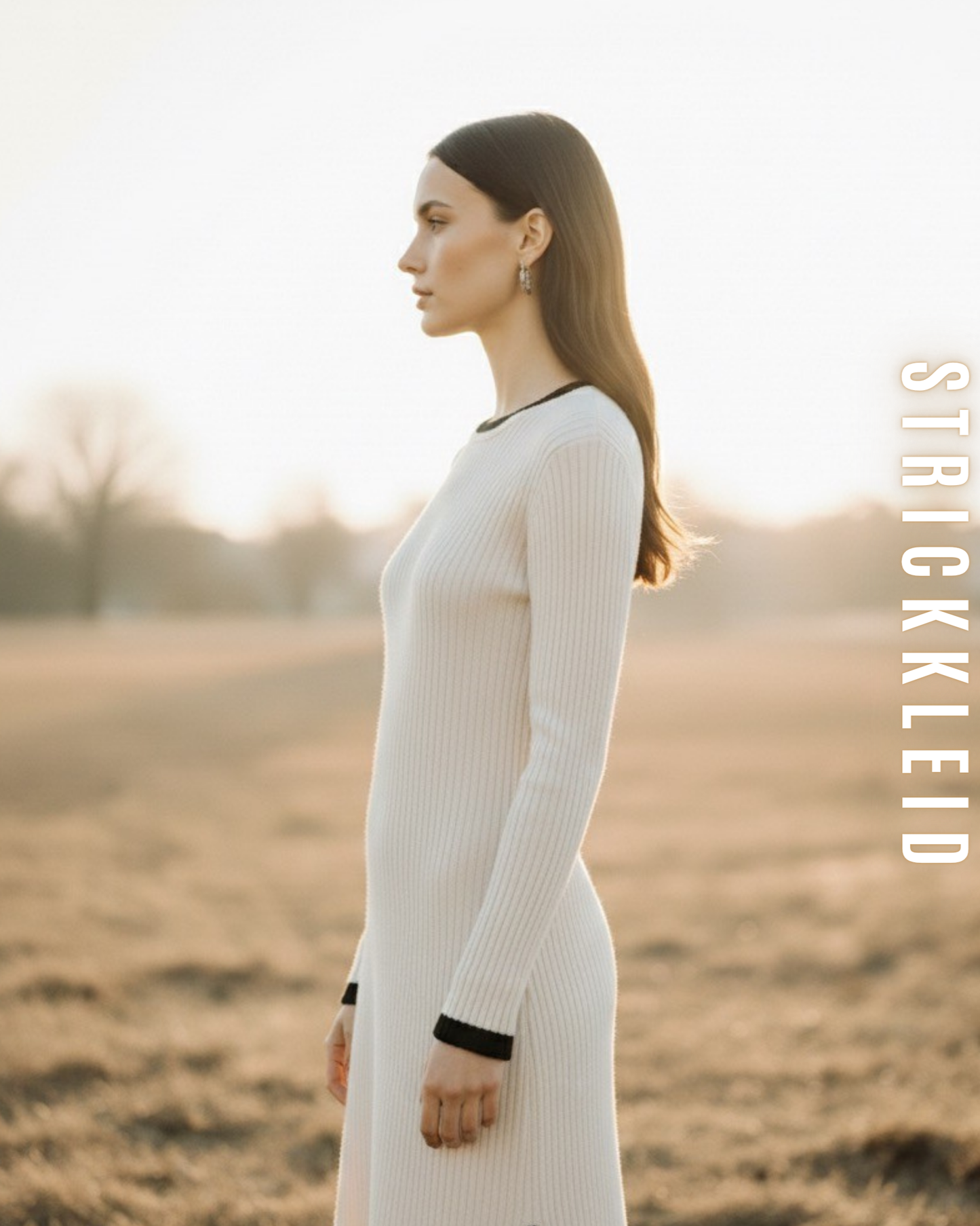 Elegantes Rippstrickkleid