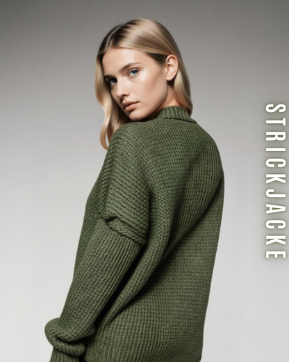 Strickjacke mit Glanzknöpfe