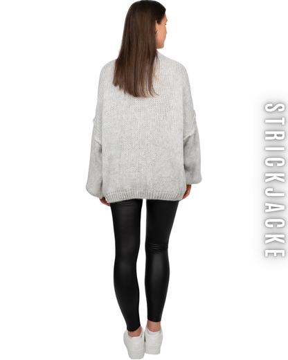 Strickjacke mit Glanzknöpfe