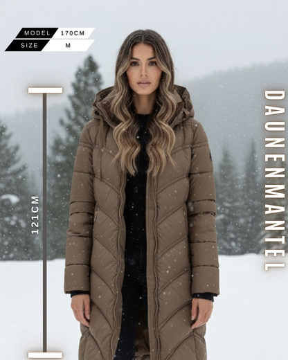 Langer Daunenmantel Winter