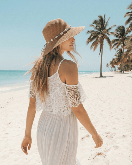 Muschel-Strohhut „Aura“