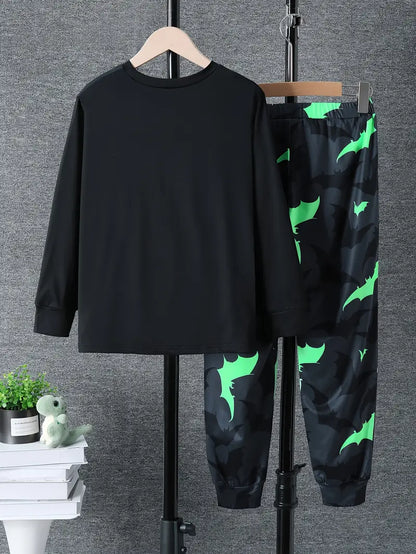 NEON 2-teiliges T-Shirt & Jogginghose