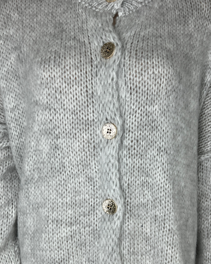 Strickjacke mit Glanzknöpfe