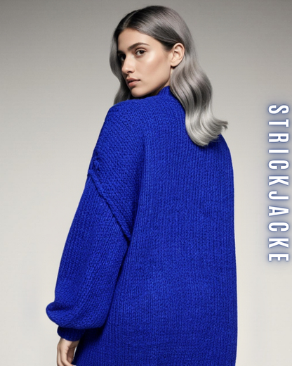 Strickjacke mit Glanzknöpfe