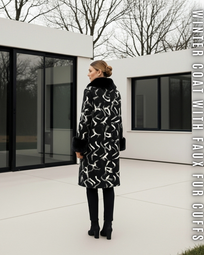 Luxus Wollmantel Midi