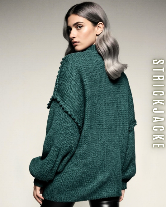 Strickjacke mit Glanzknöpfe