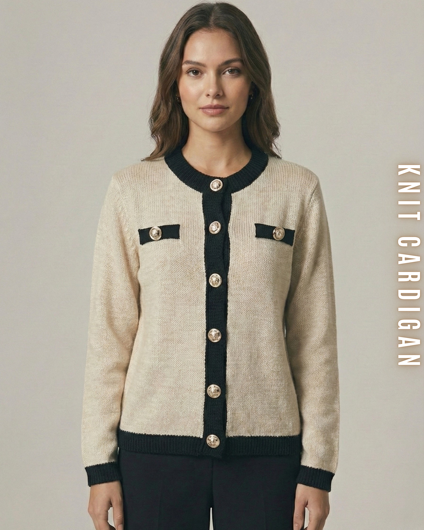 Strick Cardigan im Parisian Chic
