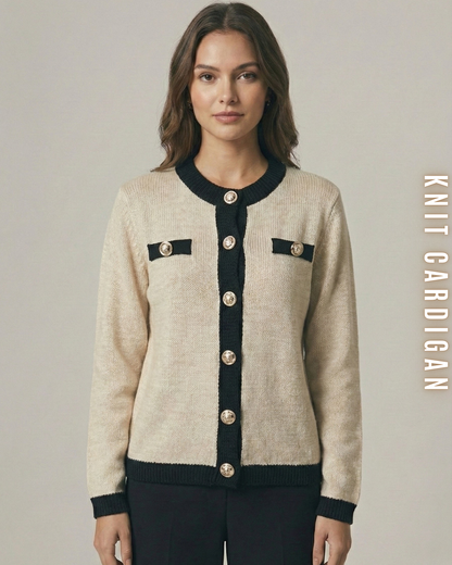 Strick Cardigan im Parisian Chic