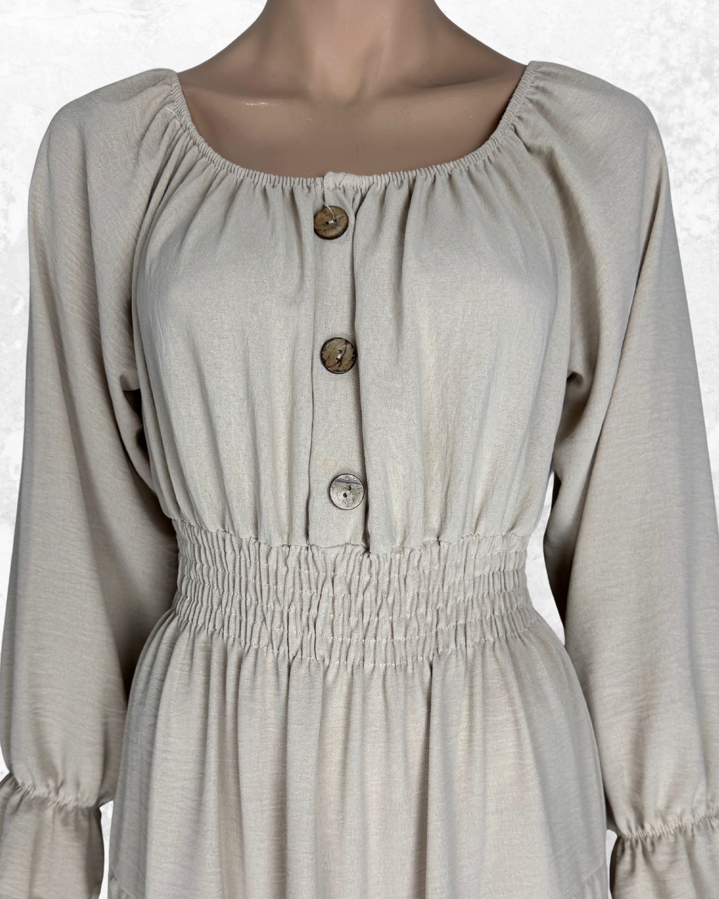 Damen Langeskleid| Weiß | Polyester | Ideal für Partys und Sommer