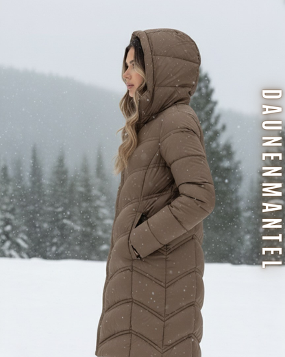 Langer Daunenmantel Winter