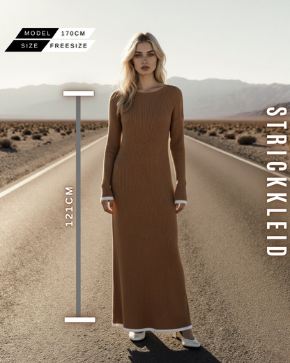 Elegantes Rippstrickkleid