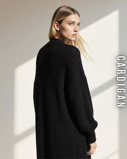 Langer Grobstrick Cardigan