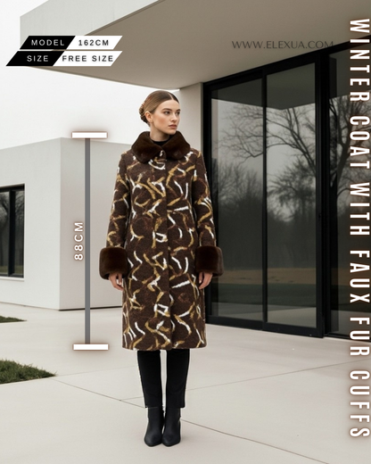 Luxus Wollmantel Midi