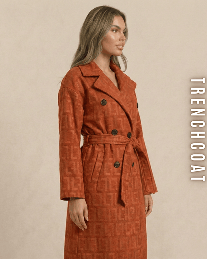 Monogramm Trenchcoat – Reverskragen