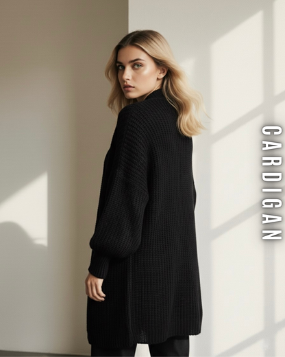 Langer Grobstrick Cardigan
