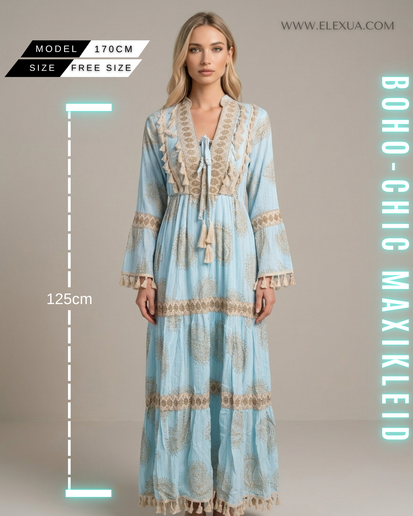 Boho-Chic Maxikleid