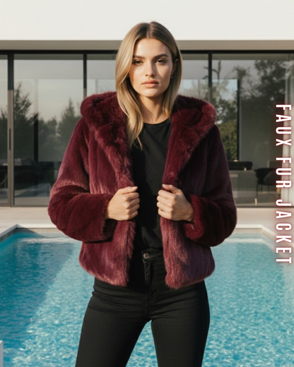 Luxiuröser Faux Fur Kurzjacke