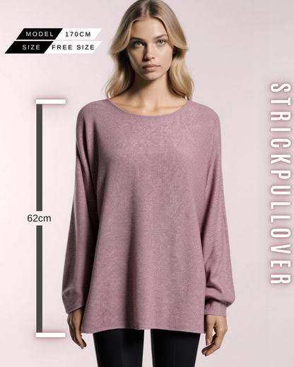 Oversized Strickpullover – Lässiger Feinstrick