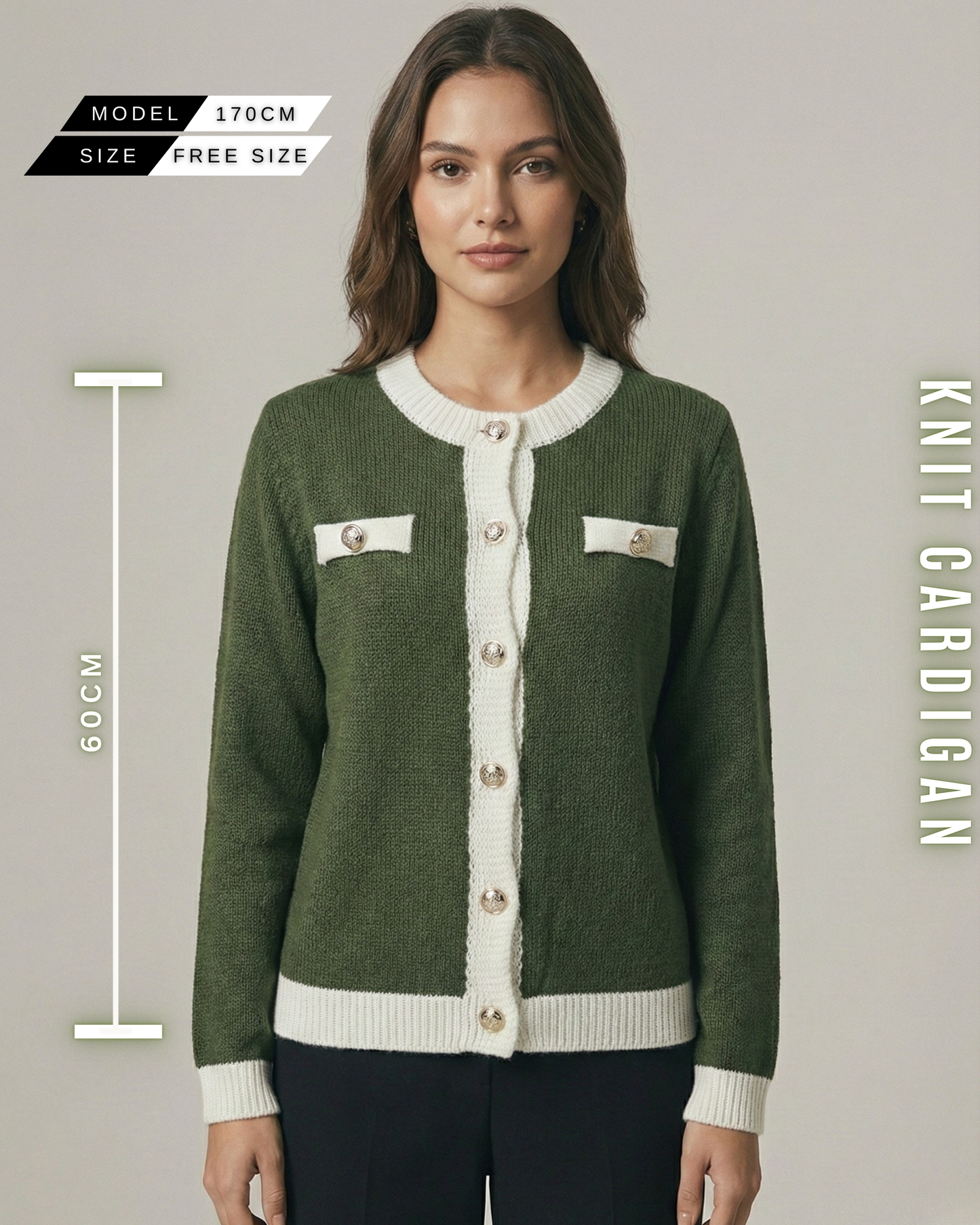 Strick Cardigan im Parisian Chic