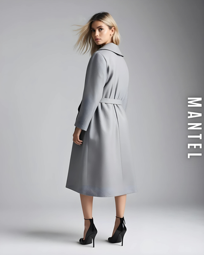 Eleganter Mantel mit Bindegürtel