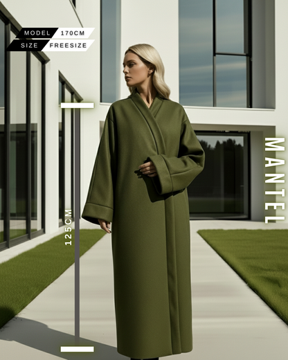 Luxus Wollmantel Oversize