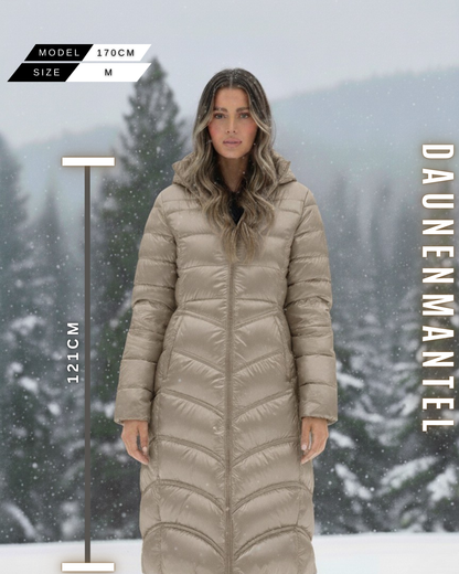 Langer Daunenmantel Winter