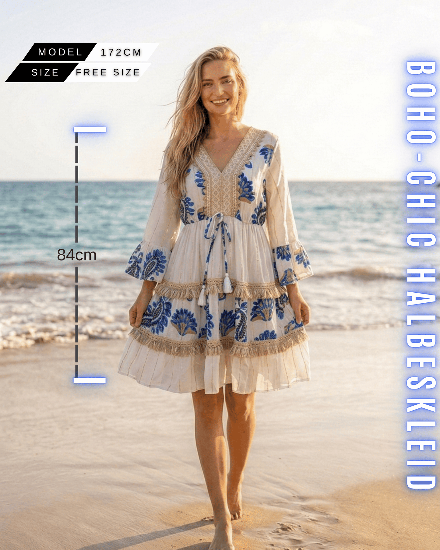 Boho-Kleid „Amaya“ – Kurz