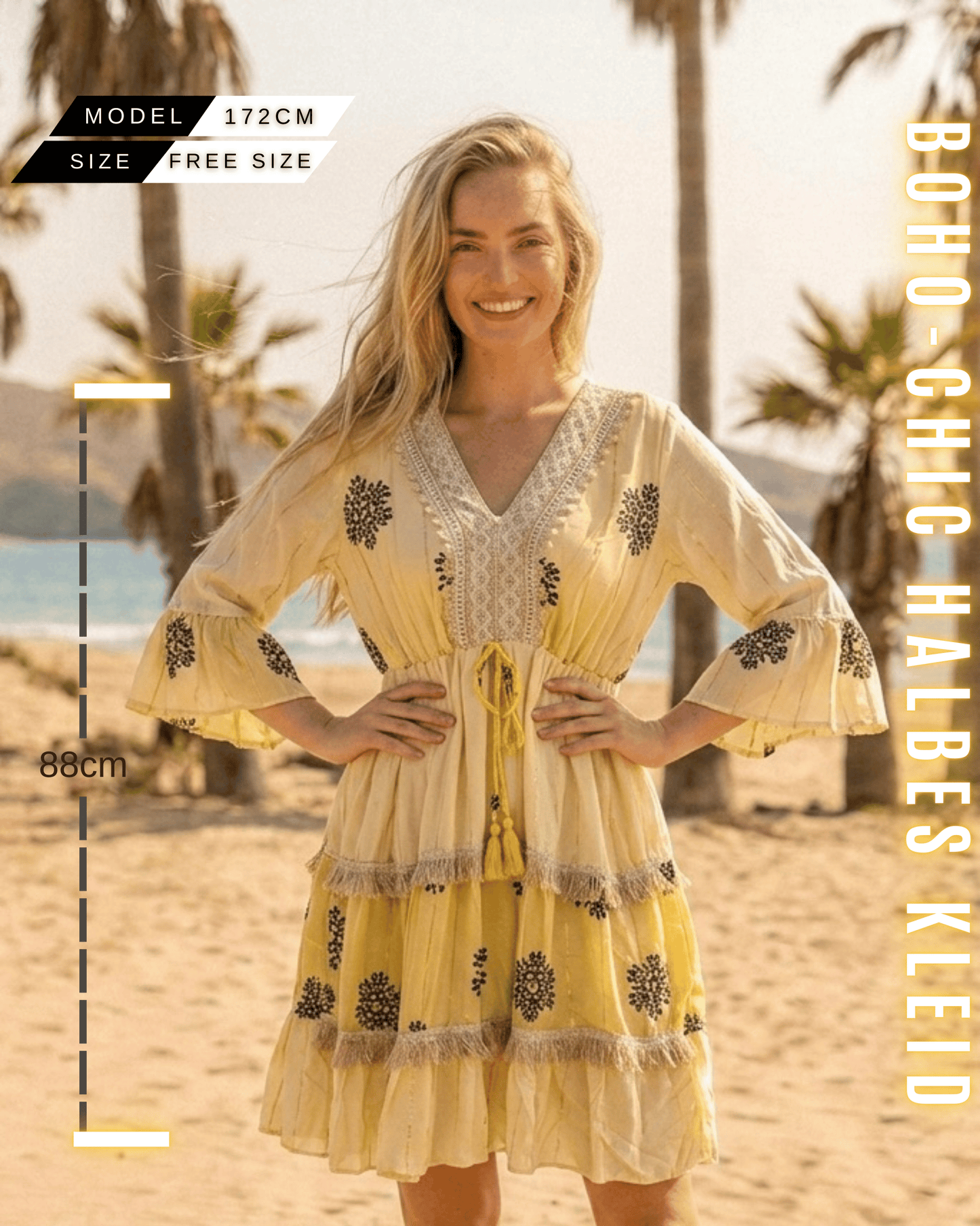 Boho-Kleid „Aura“ – Kurz