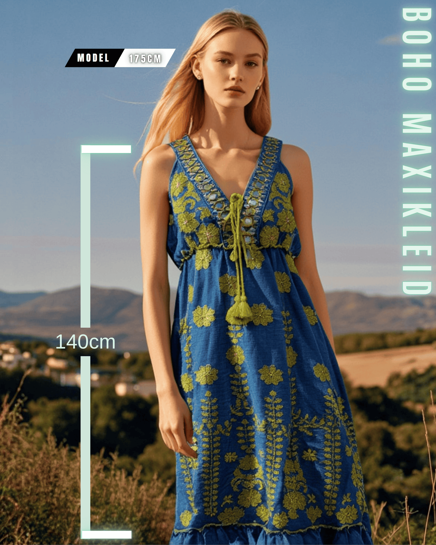 Boho-Stufenkleid „Elara“