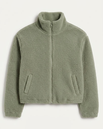 Damen Teddy-Fleecejacke