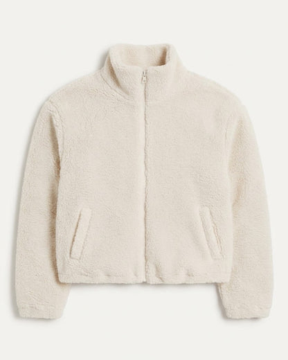 Damen Teddy-Fleecejacke