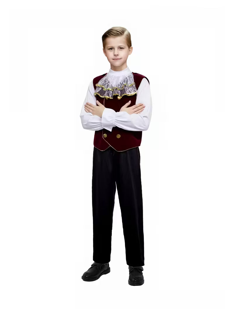 Vampirprinz Kostüm für Jungen – Dreiteiliges Set für | Halloween & Karneval