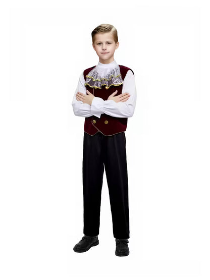 Vampirprinz Kostüm für Jungen – Dreiteiliges Set für | Halloween & Karneval