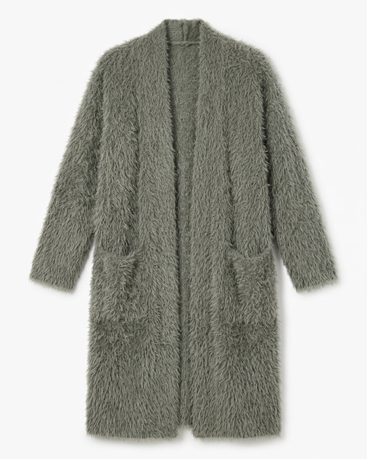 Langer Damen-Cardigan mit Taschen