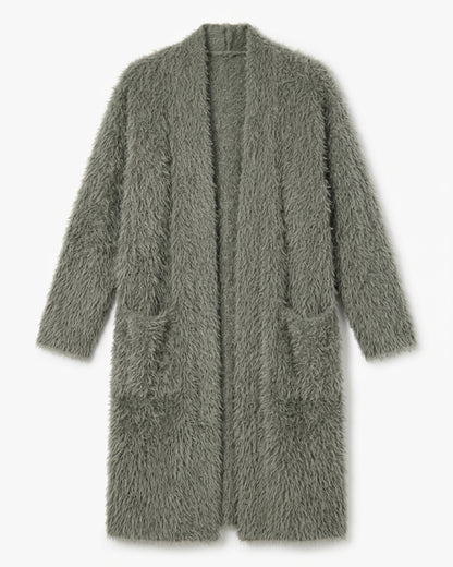 Langer Damen-Cardigan mit Taschen