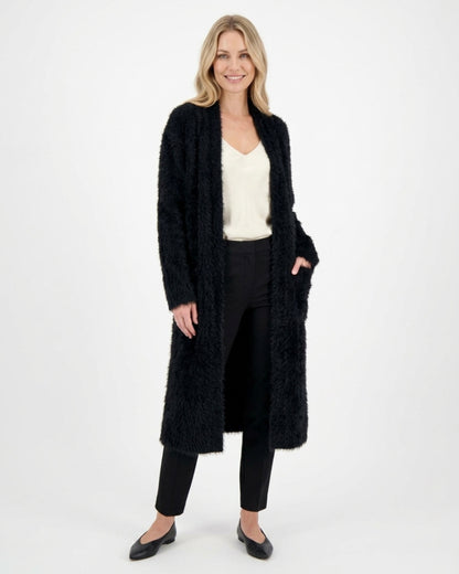 Langer Damen-Cardigan mit Taschen