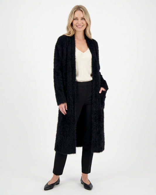 Langer Damen-Cardigan mit Taschen