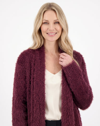 Langer Damen-Cardigan mit Taschen