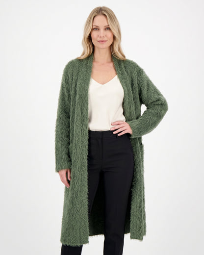 Langer Damen-Cardigan mit Taschen