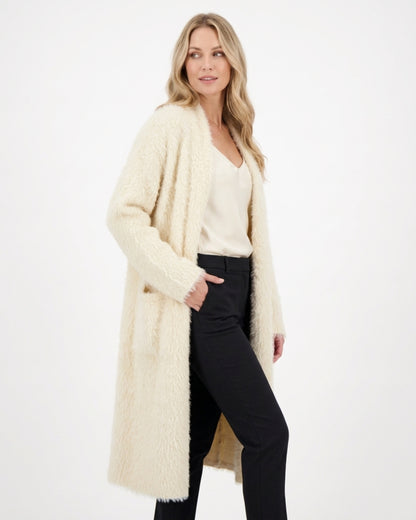 Langer Damen-Cardigan mit Taschen