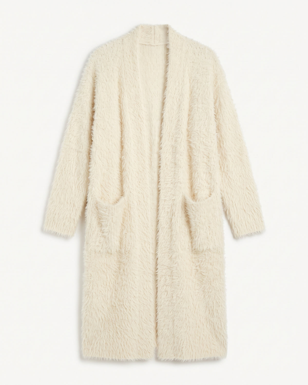 Langer Damen-Cardigan mit Taschen