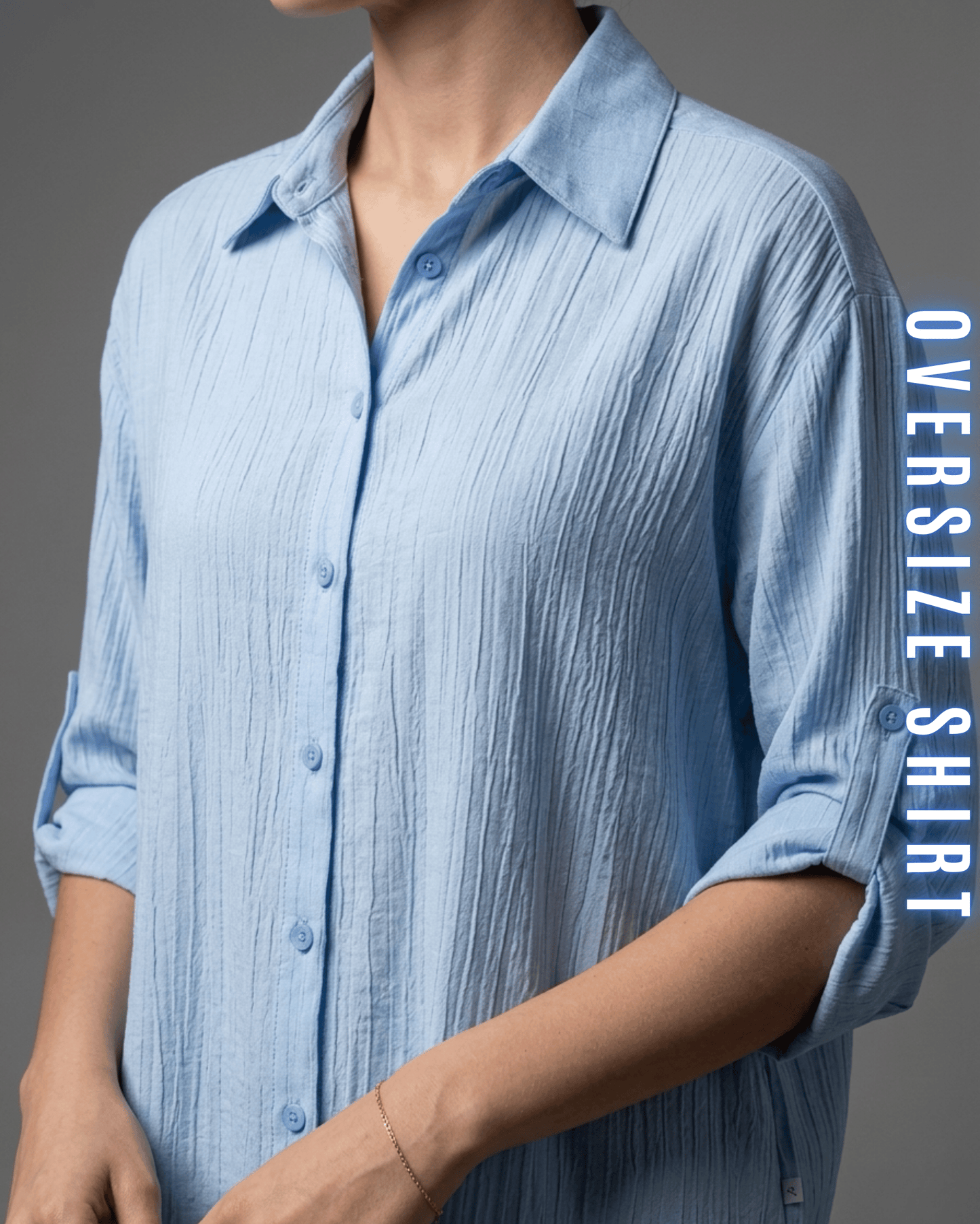 Oversize-Hemd – Musselin-Look