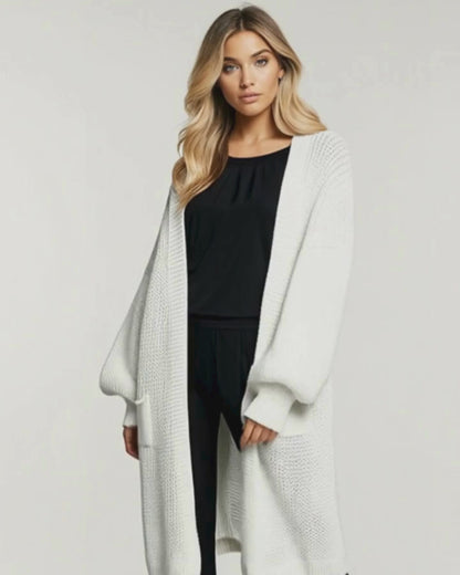 Langer Grobstrick Cardigan